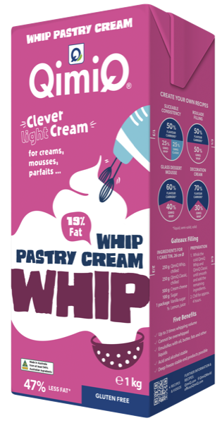 QimiQ Whip Pastry Cream - 19% fat, for creams, mousses, parfaits